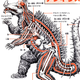 Image for article titled Cool drawings show the anatomy of Godzilla and all his friends and foes